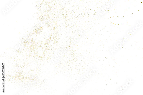 Gold Vector Texture Pattern on White Background. Light Golden Confetti. Yellow New Year Illustration Backdrop. Design Element. 