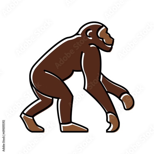 primate ancestors human evolution color icon vector. primate ancestors human evolution sign. isolated symbol illustration