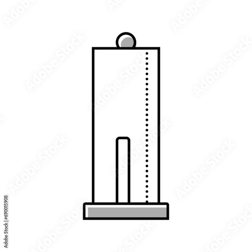 paper towel holder color icon vector. paper towel holder sign. isolated symbol illustration