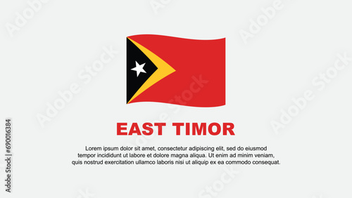 Free Download East Timor Flag Abstract Background Design Template. East Timor Independence Day Banner Social Media Vector Illustration. East Timor Background - GFXLoad