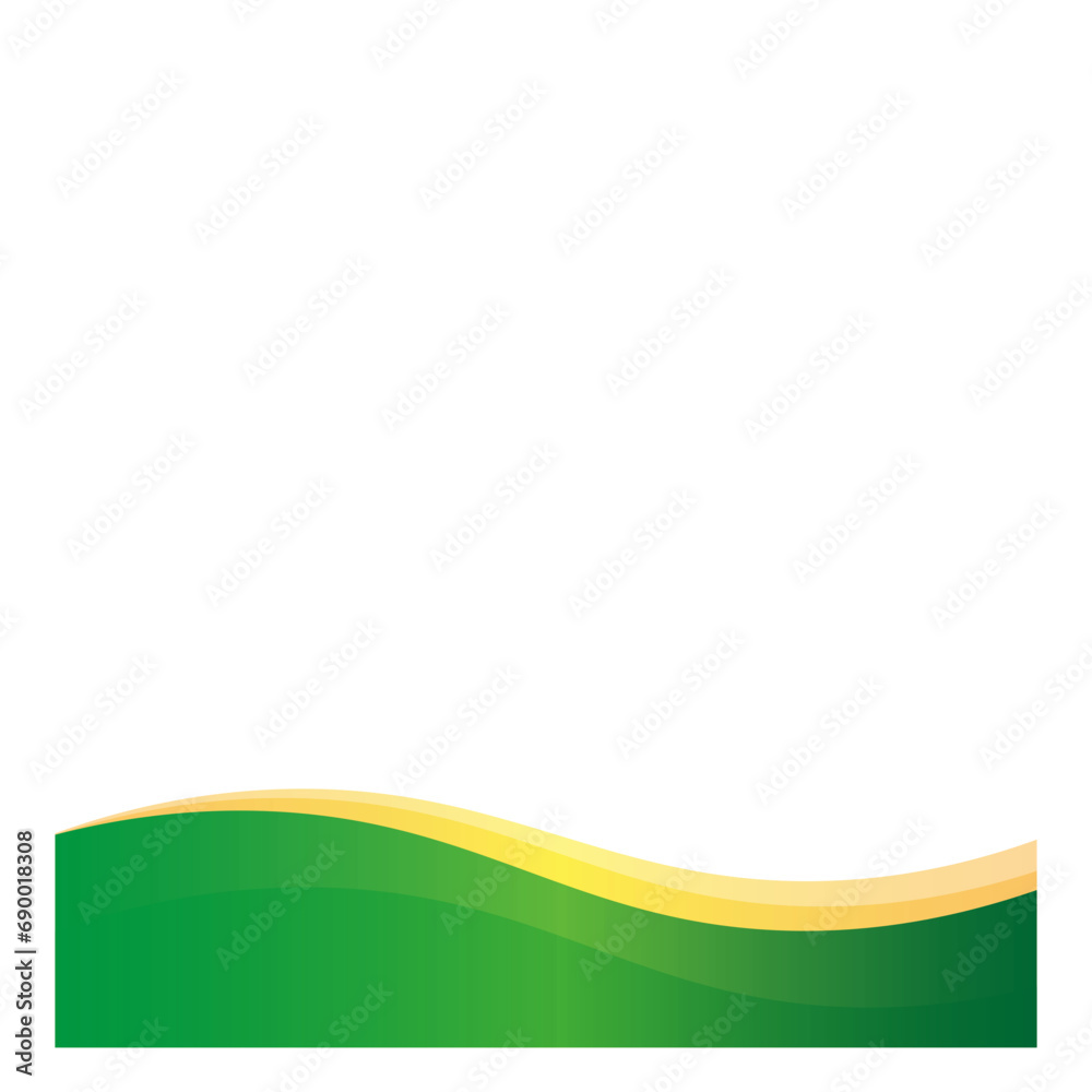 Abstract Wave Footer