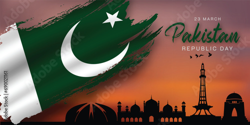Celebrate Pakistan Day with iconic landmarks.