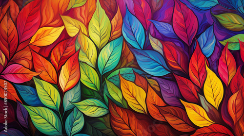 Prismatic Colorful Leaves © Ryan