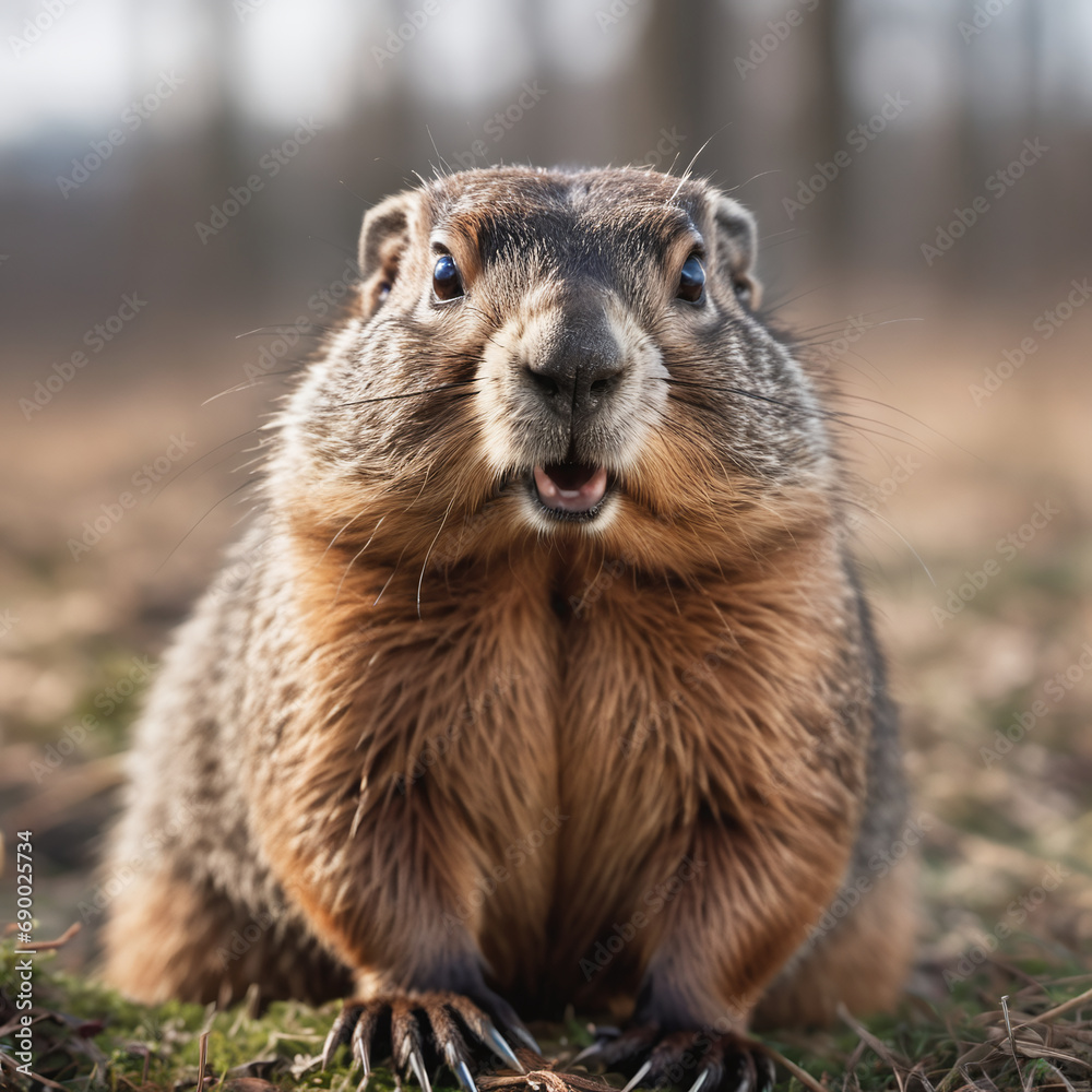 Groundhog, also known as a woodchuck, is a stout-bodied rodent celebrated for its curious behavior and unique appearance Groundhog, also known as a woodchuck, is a stout-bodied rodent celebrated for its curious behavior and unique appearance