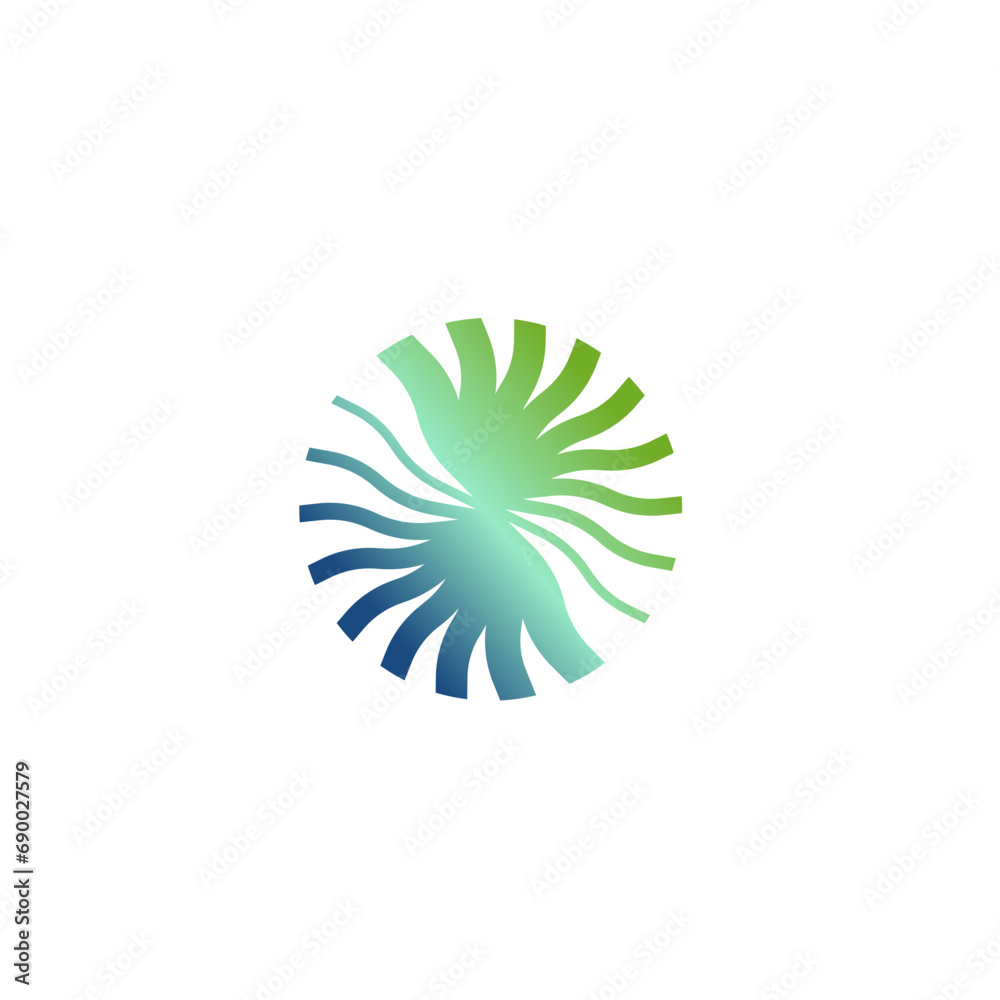 Circle Bird Wind Logo Design Vector Circle Bird Wind Logo Design Vector