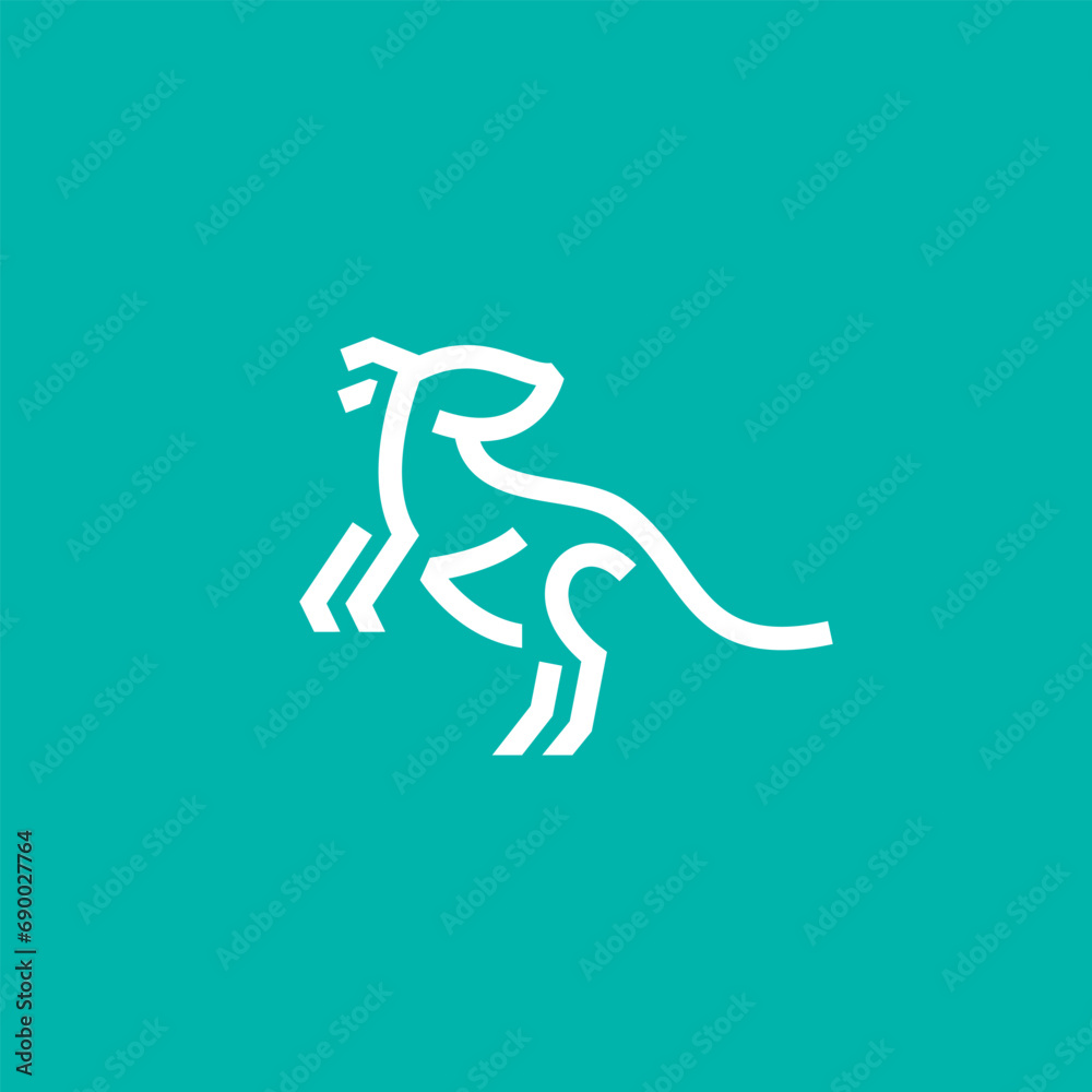 Animal Kangaroo Mammals Finance Logo Design Vector Animal Kangaroo Mammals Finance Logo Design Vector