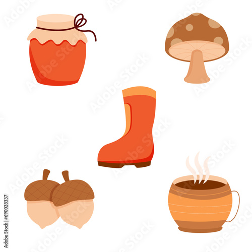 Autumn Themed Illustrations.