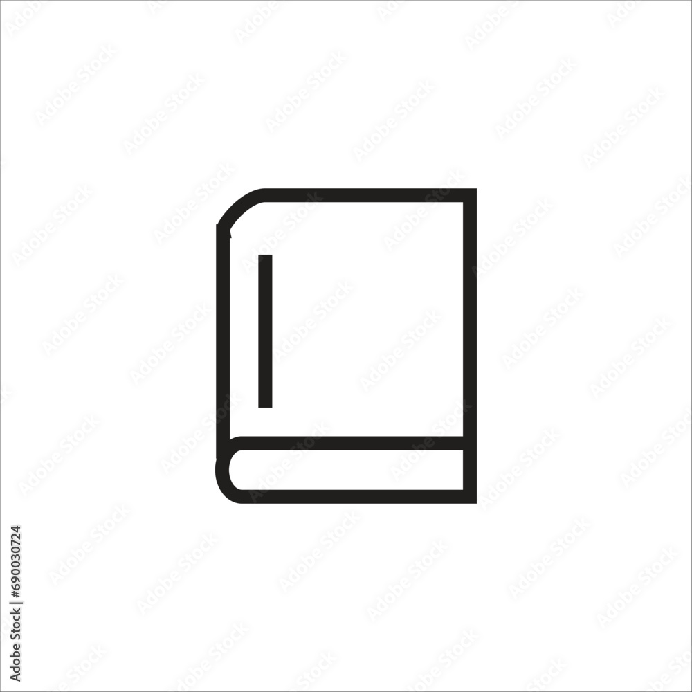 book vector icon line template