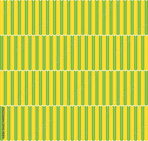  fabric abstract pattern in green and yellow