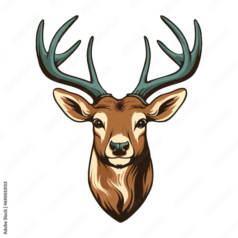 Fototapeta premium deer head mascot logo