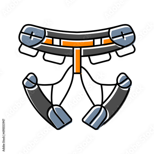 climbing harnesses mountaineering adventure color icon vector. climbing harnesses mountaineering adventure sign. isolated symbol illustration