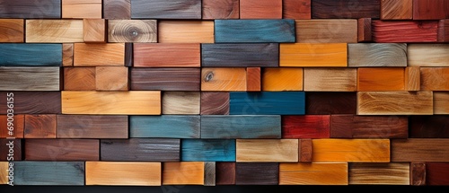 Combination of patterned wood surface.