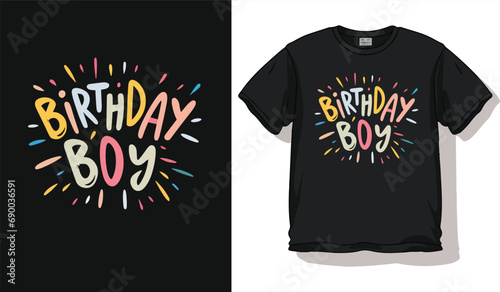 birthday boy t shirt design concept