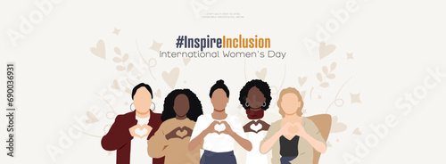 International Women's Day banner. #InspireInclusion