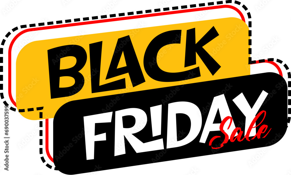 Fototapeta premium Black Friday Sale Element