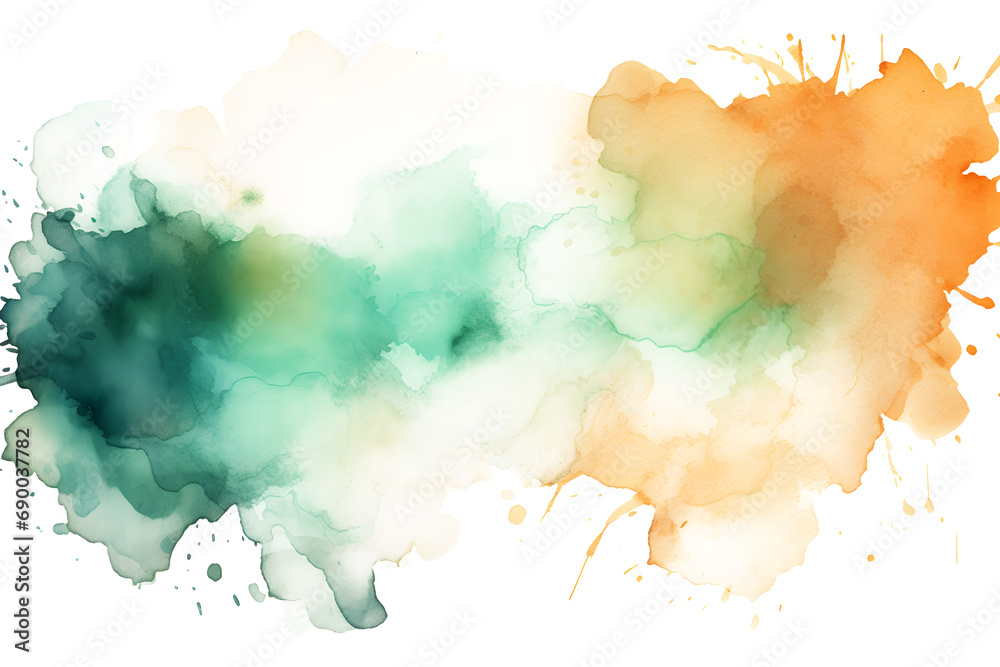 watercolour paint and water grunge texture isolated on transparent background - Design element PNG cutout