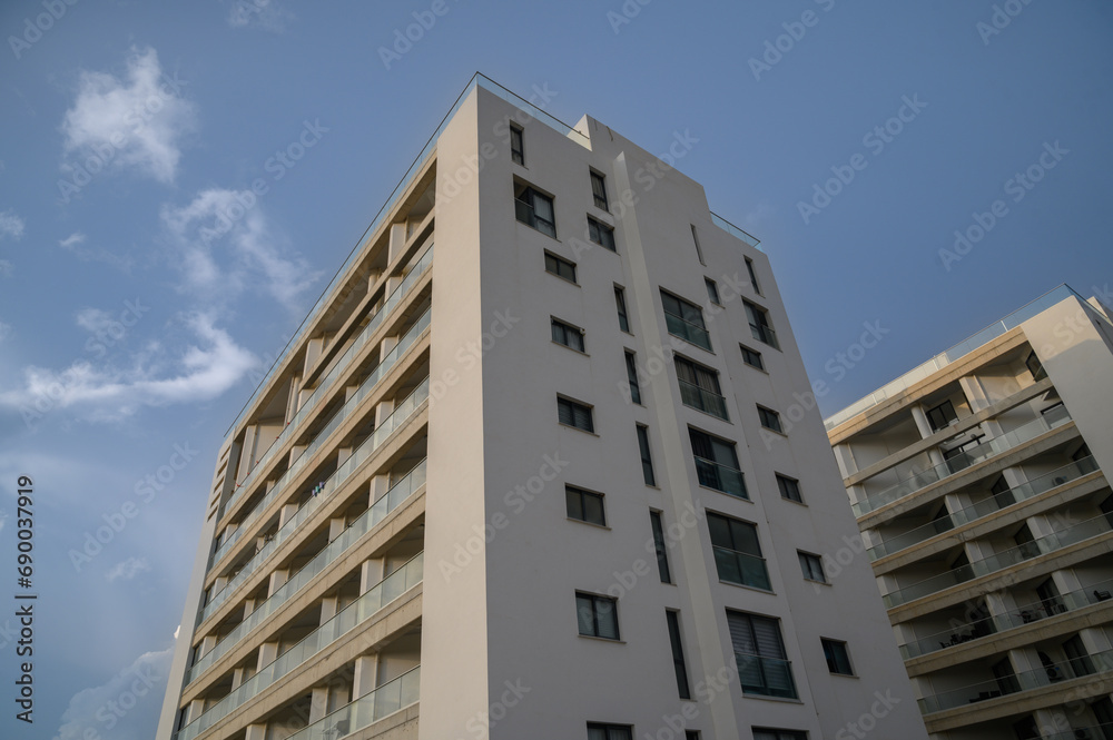 residential complex with white houses in winter in Northern Cyprus 3