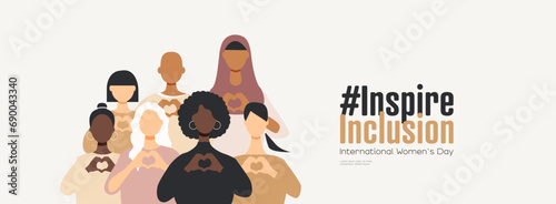 International Women's Day banner. #InspireInclusion