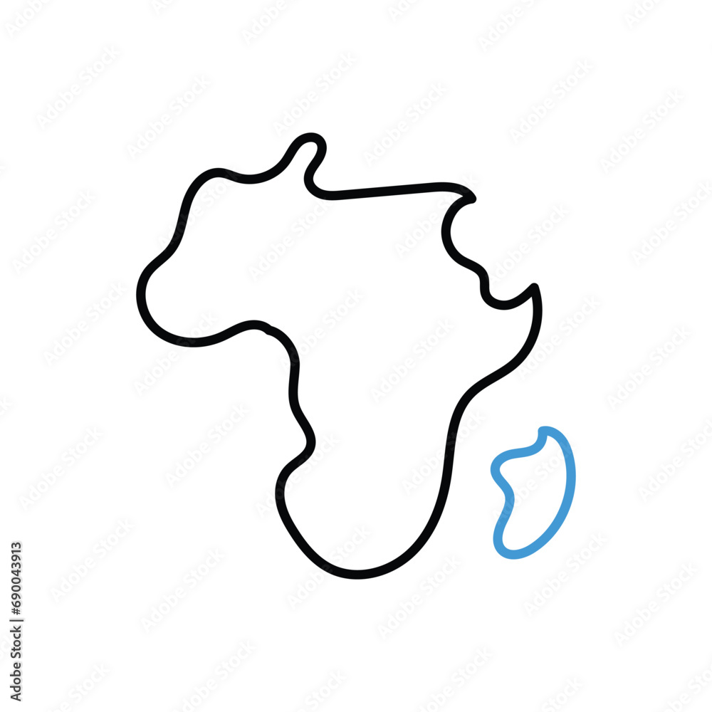 Africa Icon vector stock illustration Africa Icon vector stock illustration