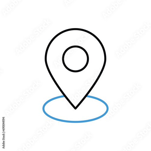 Location Pin Icon vector stock illustration