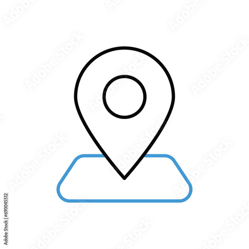 Location Pin Icon vector stock illustration