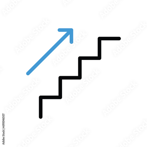 Upstairs Icon vector stock illustration