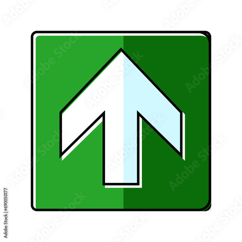 Free Download white right left arrow emergency color icon vector. white right left arrow emergency sign. isolated symbol illustration - GFXLoad