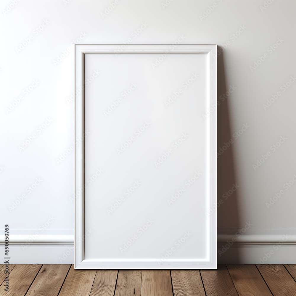 blank poster in frame. Generative Ai blank poster in frame. Generative Ai