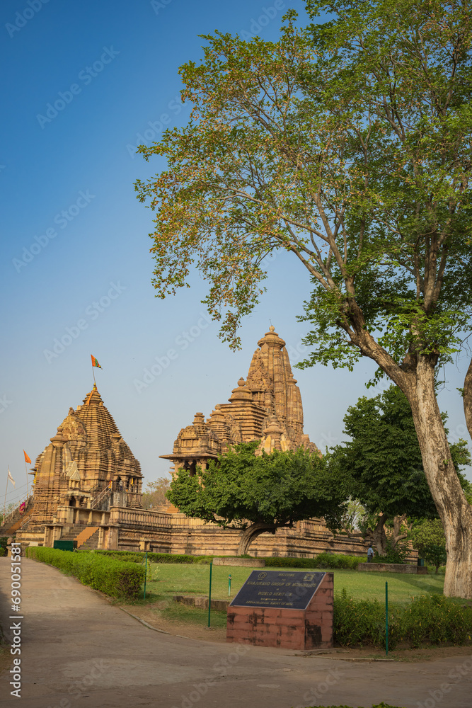 The Khajuraho Group of Monuments are a group of Hindu and Jain temples in Chhatarpur district, Madhya Pradesh, India. its an a UNESCO World Heritage Site.