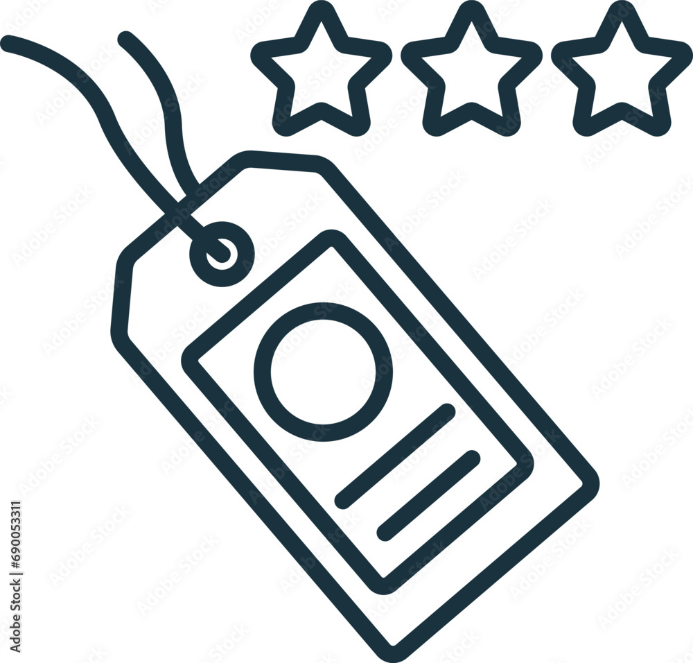 Brand reputation icon. Monochrome simple sign from business concept collection. Brand reputation icon for logo, templates, web design and infographics.