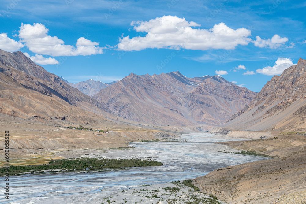 landscape of spity valley in india