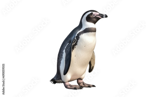 Penguin Paradise: Navigating Life with Galapagos Penguin isolated on transparent background