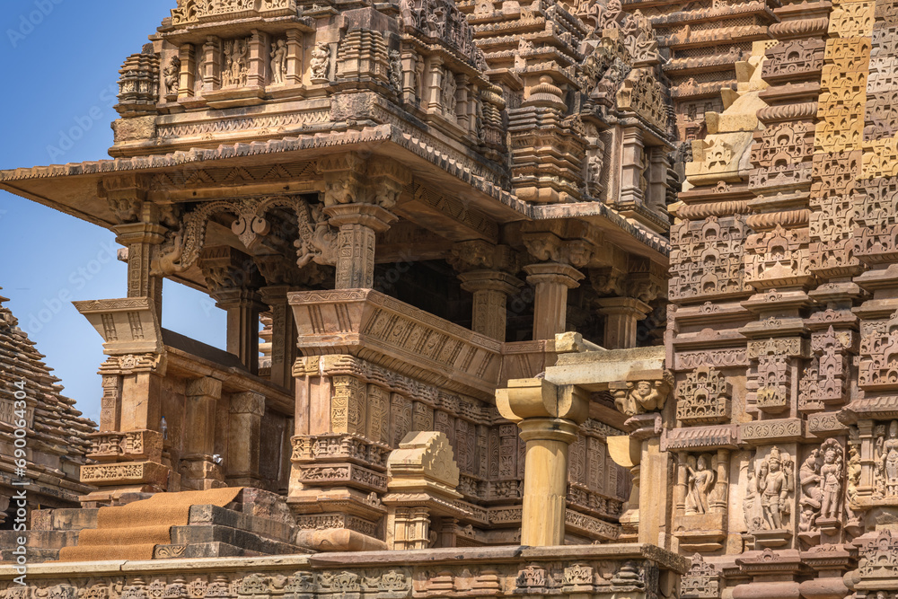 The Khajuraho Group of Monuments are a group of Hindu and Jain temples in Chhatarpur district, Madhya Pradesh, India. its an a UNESCO World Heritage Site.
