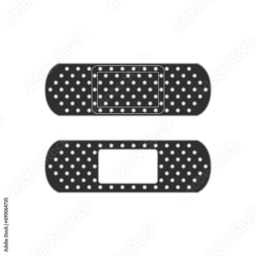 Adhesive elastic medical plasters.