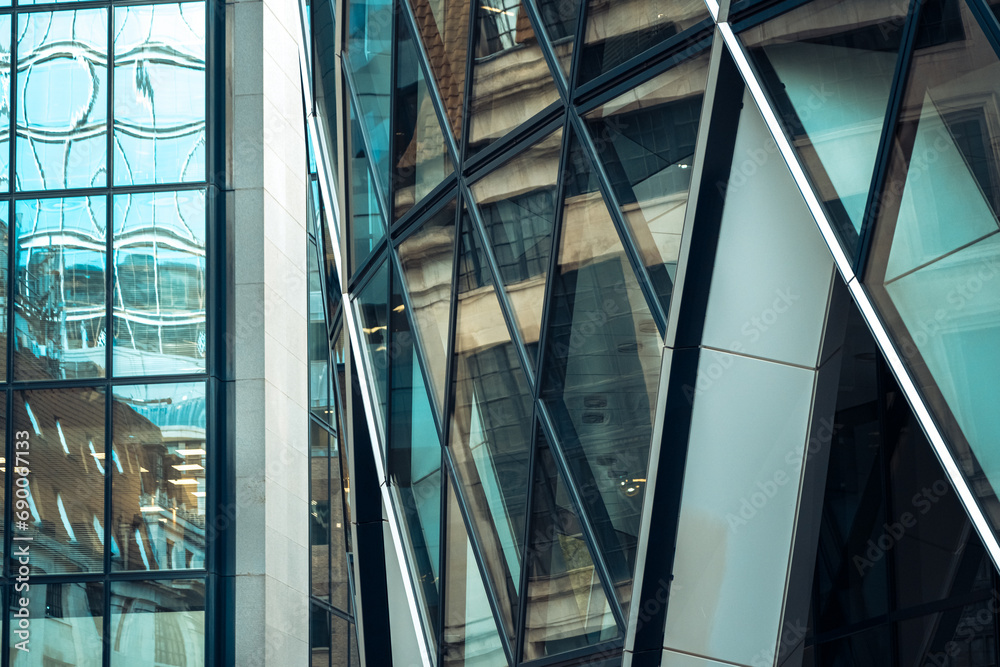 Obraz premium details of modern office building; architecture detail;