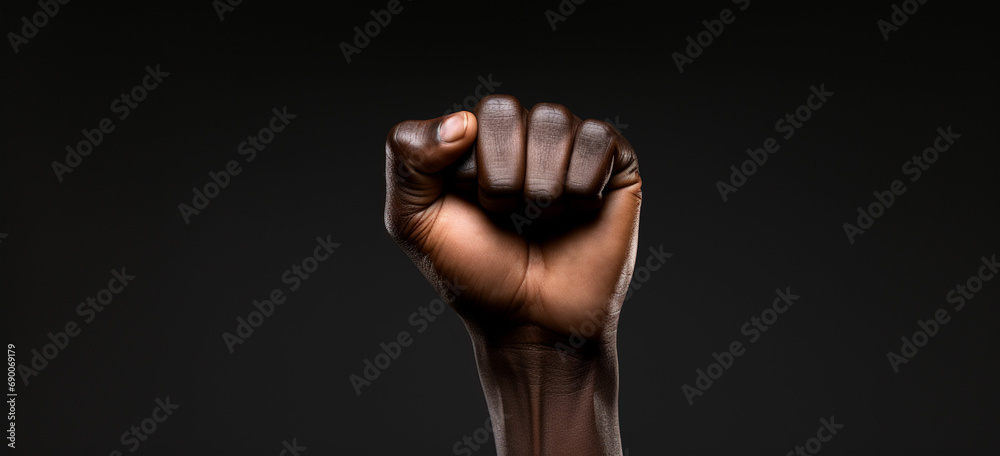 a fist is shown on a black background a fist is shown on a black background