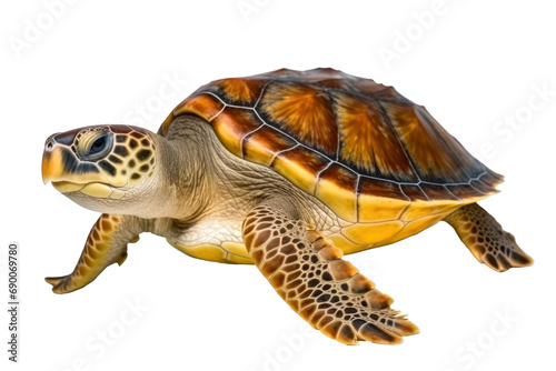 Seaturtle, isolated no background