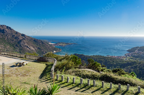 Sea landscape with clouds