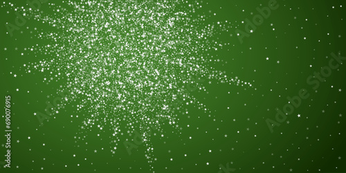 Snowy christmas background. Subtle flying snow