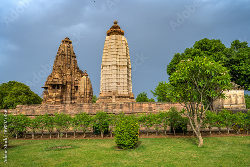 The Khajuraho Group of Monuments are a group of Hindu and Jain temples in Chhatarpur district  Madhya Pradesh  India. its an a UNESCO World Heritage Site.