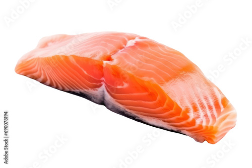Salmon fillet, isolated no background