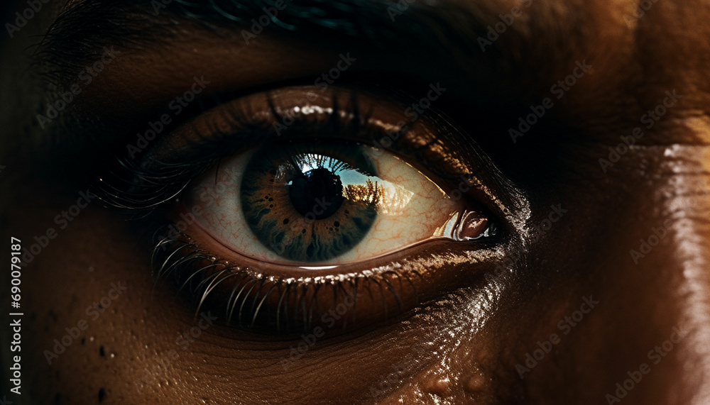 a close up of a man's eye with a green eye a close up of a man's eye with a green eye