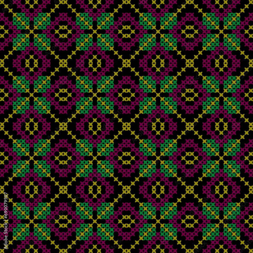 Ethnic boho seamless pattern. Traditional ornament. Tribal pattern. Folk motif. Can be used for wallpaper, textile, wrapping, web page background.