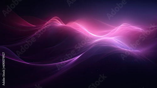 Image of purple wave pulsating on a dark background