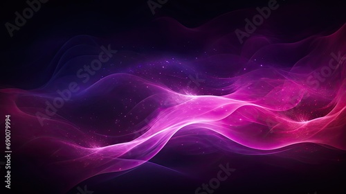 Image of purple wave pulsating on a dark background