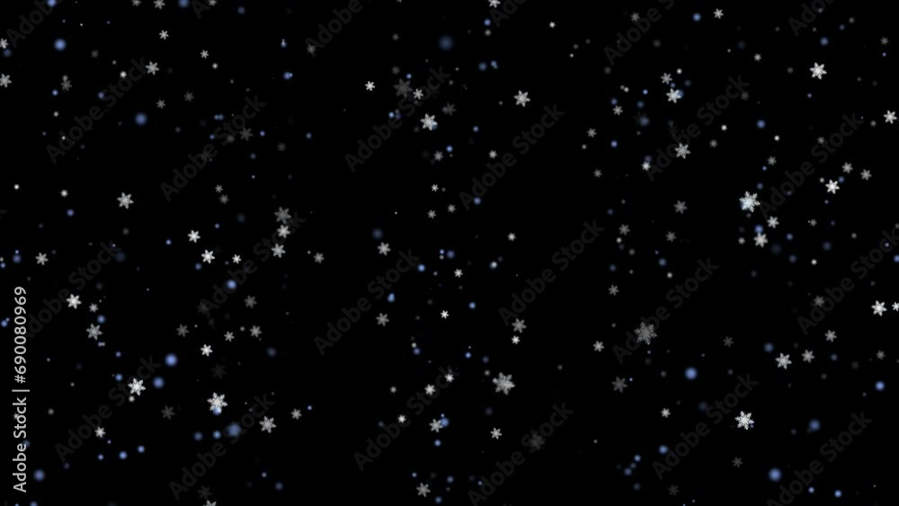 alpha Snowflakes fall slowly in winter. alpha Snowflakes fall slowly in winter.