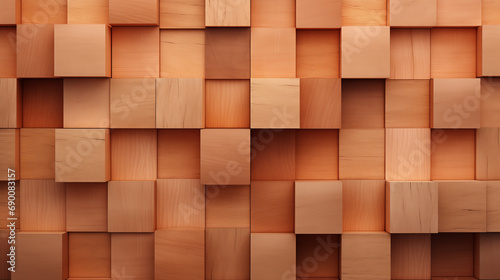 Monochromer Hintergrund aus geometrischen Formen, Holz Eiche