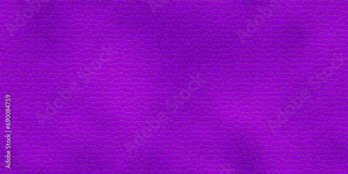 Vivid purple leather or leatherette in a seamless pattern with embossed texture top view. Dermantin background. PVC material