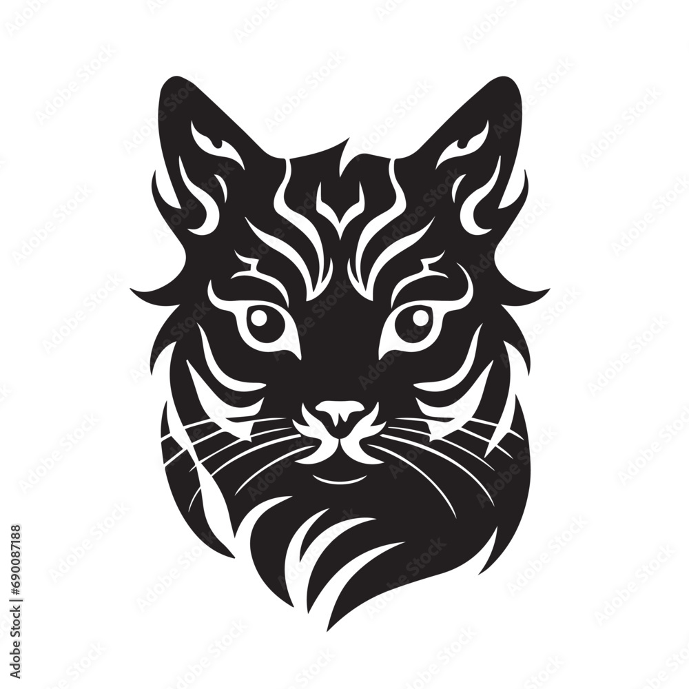 Cat in cartoon, doodle style. Isolated 2d vector illustration in logo, icon, sketch style, Eps 10, black and white. AI Generative Cat in cartoon, doodle style. Isolated 2d vector illustration in logo, icon, sketch style, Eps 10, black and white. AI Generative