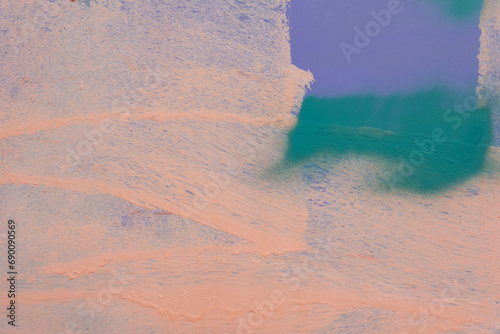 Photography Messy paint strokes and smudges on an old painted wall background